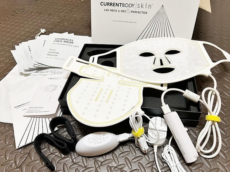 カレントボディー フェイス用+ネック&デコルテ LEDライトセラピー セット