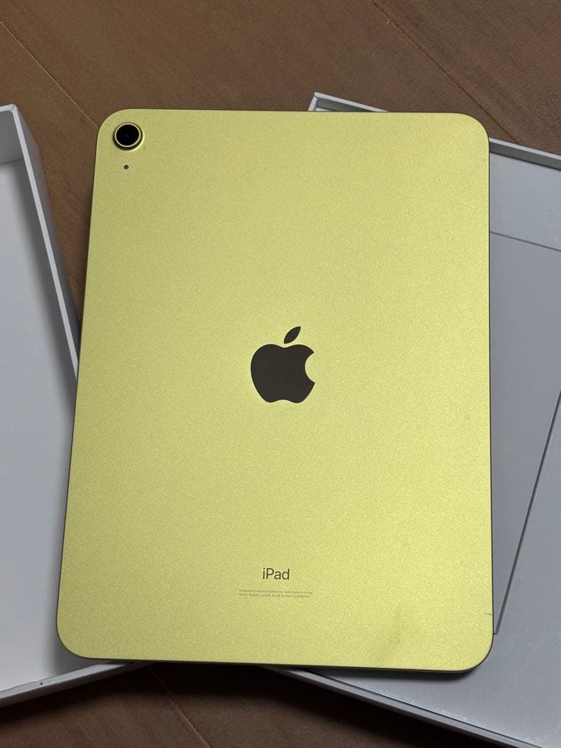 訳あり】iPad 第10世代 イエロー 箱あり 起動OK 充電不良
