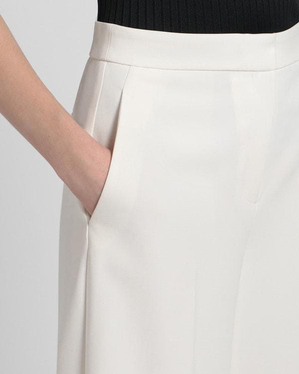 Theory 24SS ウォッシャブル ワイド クロップド パンツ 黒