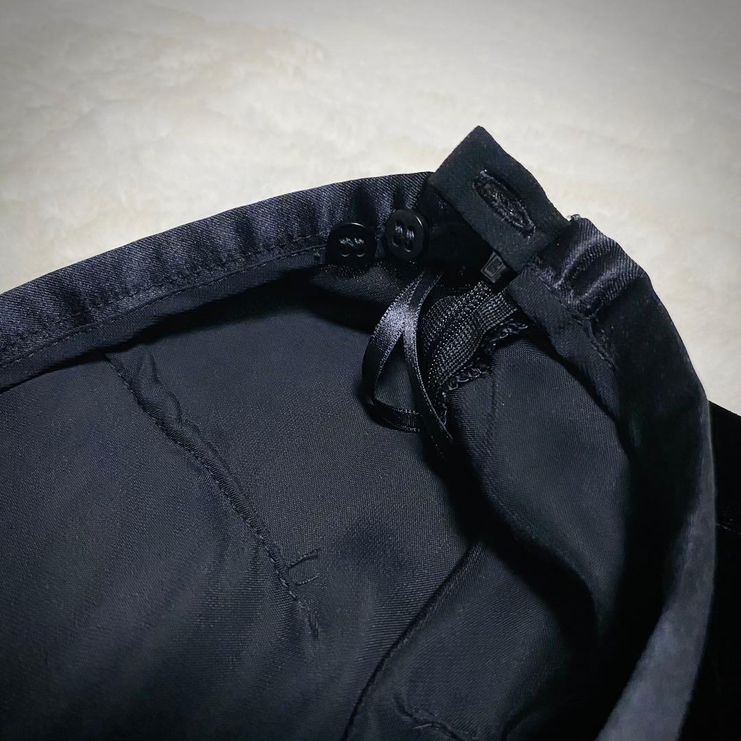 アルマーニ コレツィオーニ【最高級ベロア】セットアップ スーツ ブラック 光沢