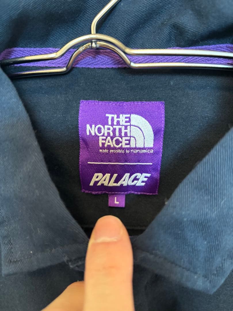 パレス　ノースフェイス　コラボ　 ラグビーシャツ　L