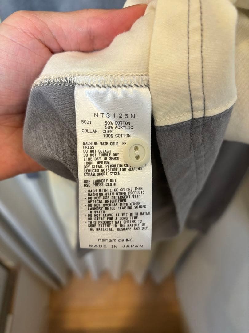 パレス　ノースフェイス　コラボ　 ラグビーシャツ　L