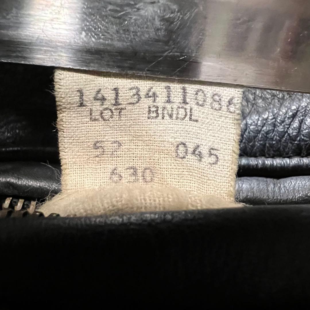 Schott USA製52TALON襟付きシングルライダースジャケット古着XL