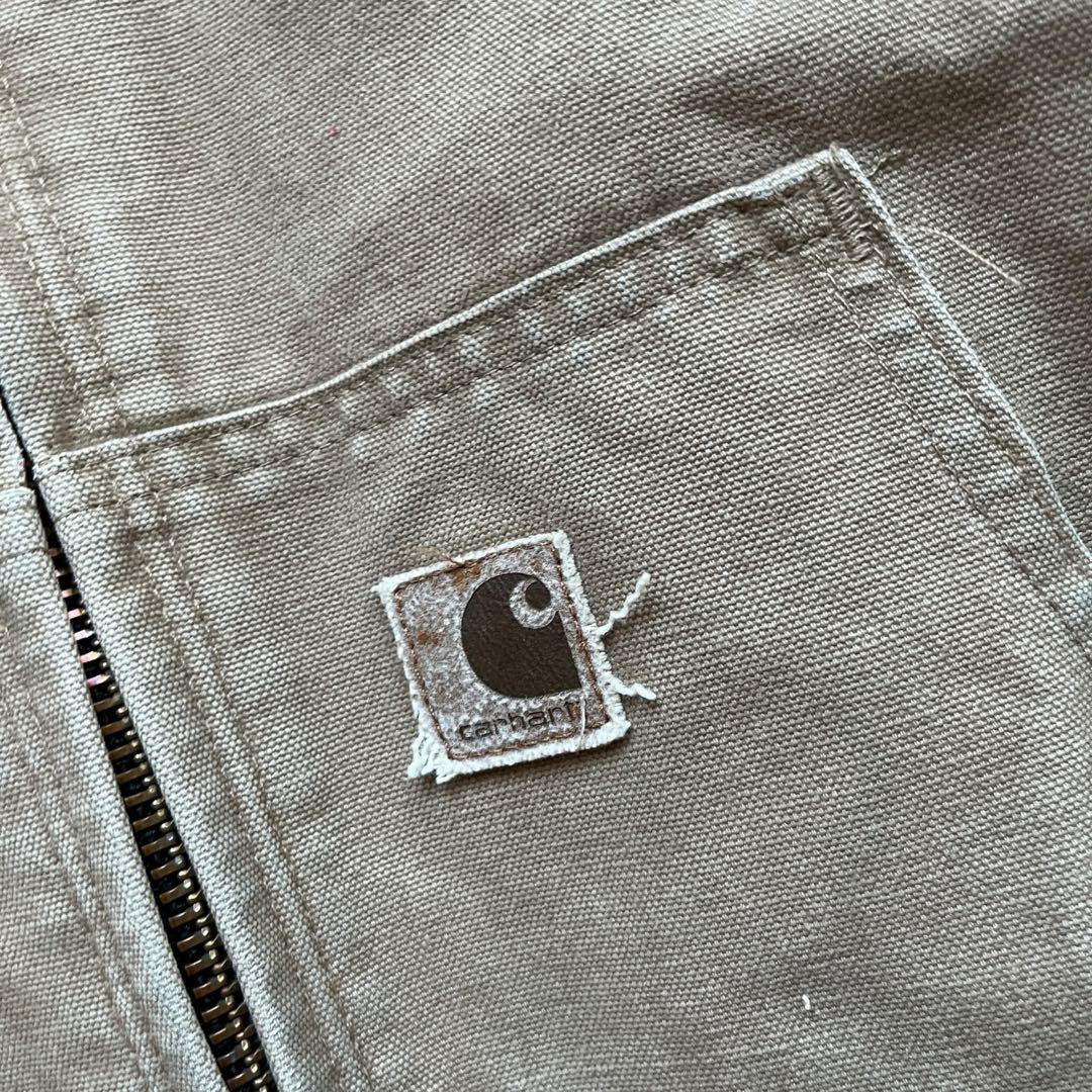 【00s】carharttアクティブジャケット　ダック地　身幅広め　フェード