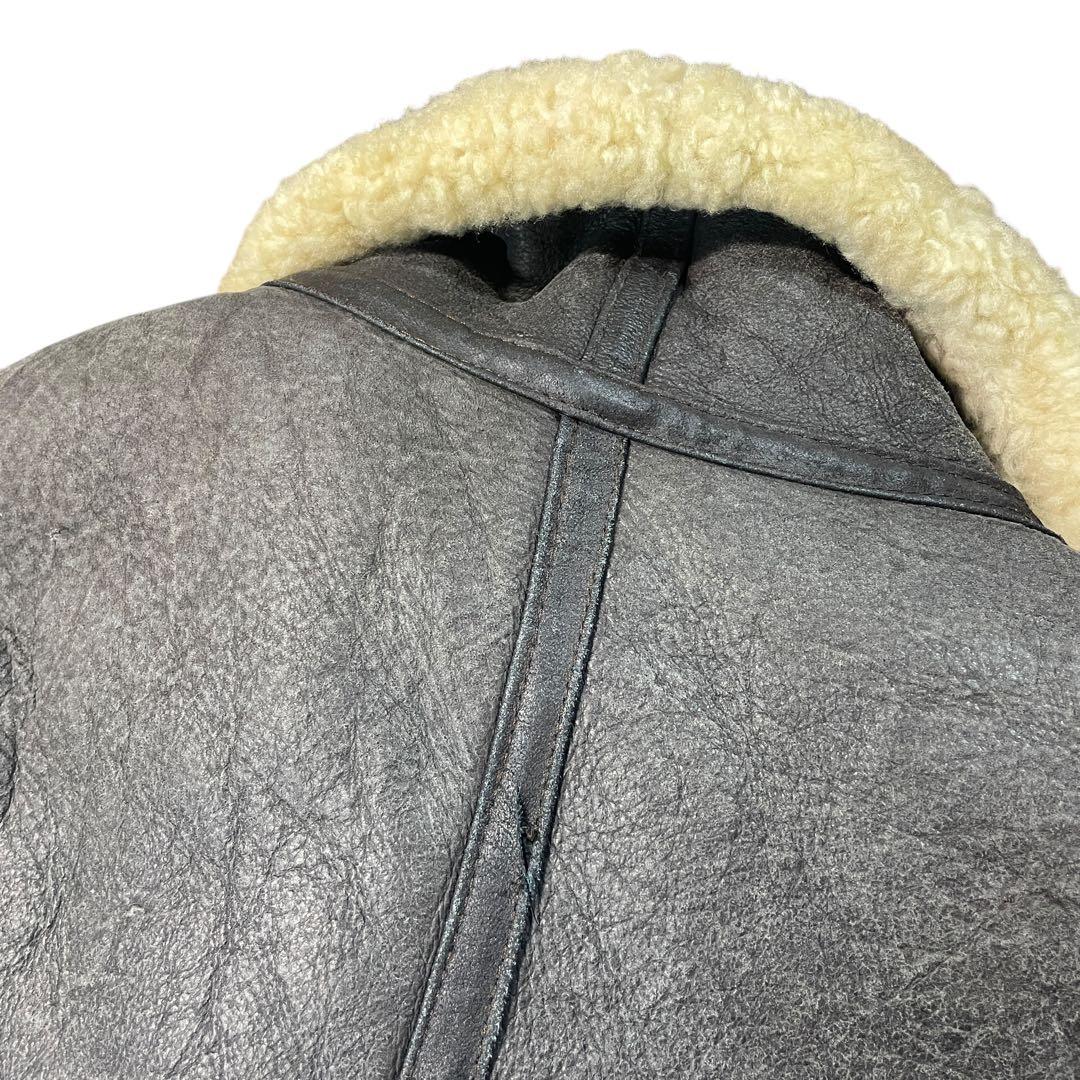 B-3型 ムートンジャケット レザージャケット B3 羊革　90s