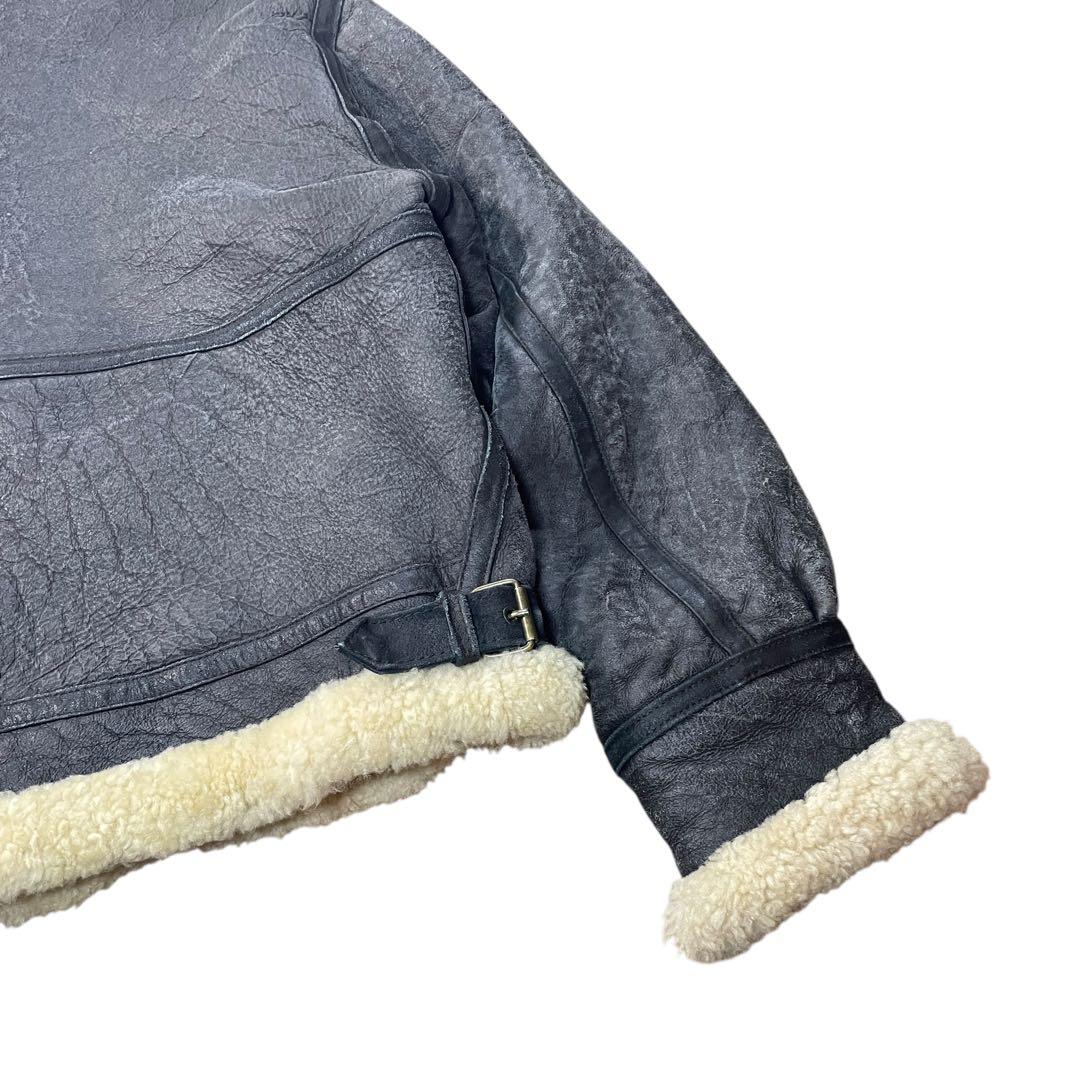 B-3型 ムートンジャケット レザージャケット B3 羊革　90s