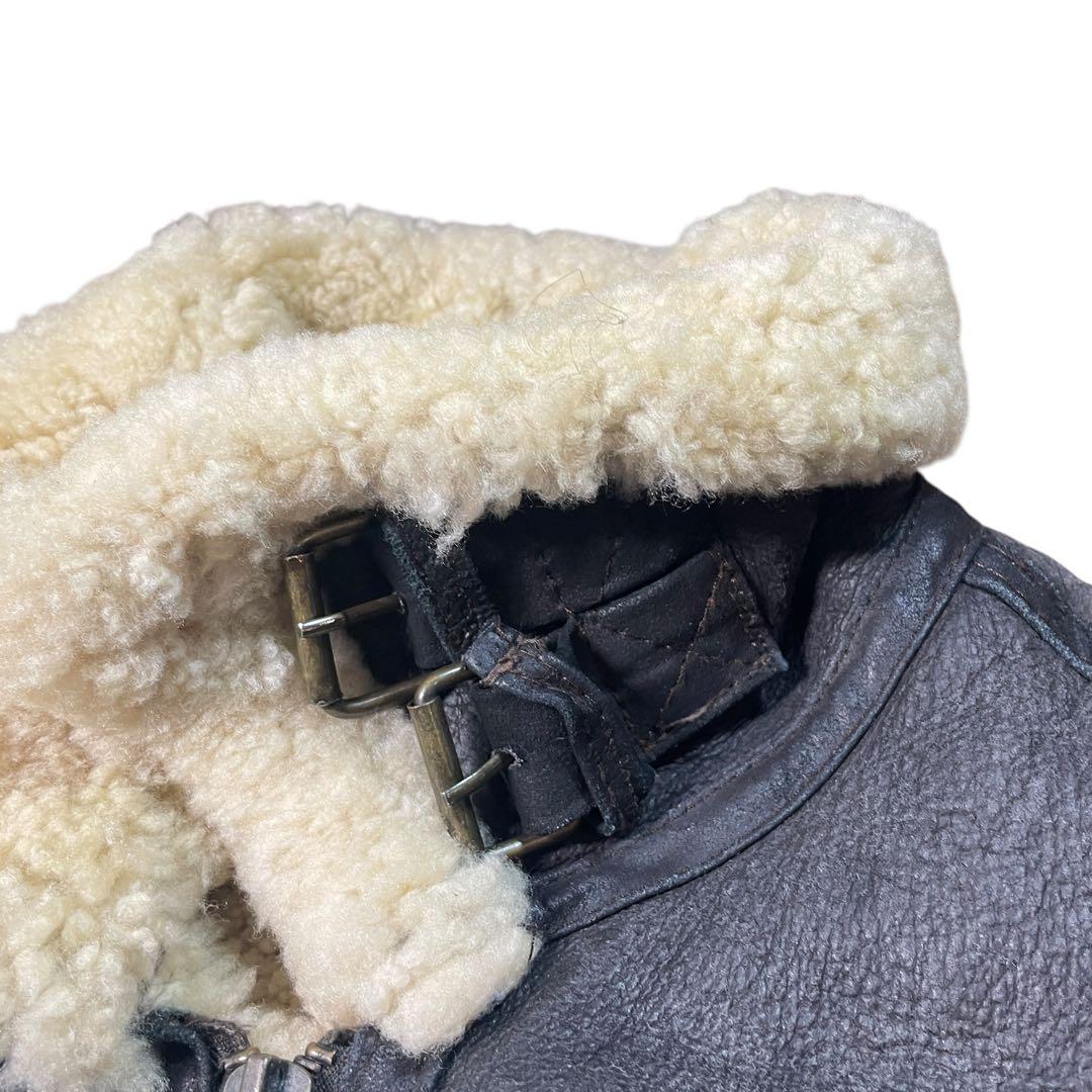 B-3型 ムートンジャケット レザージャケット B3 羊革　90s