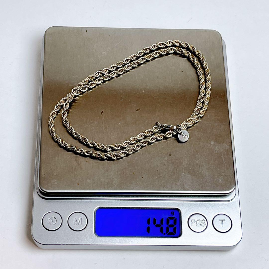 ティファニー　スクリュー　ツイスト　コンビ　ネックレス　925 14K