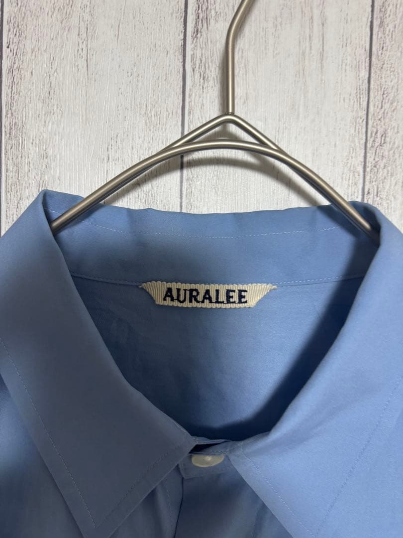 トップス AURALEE WASHED FINX TWILL BIG SHIRT 25AW