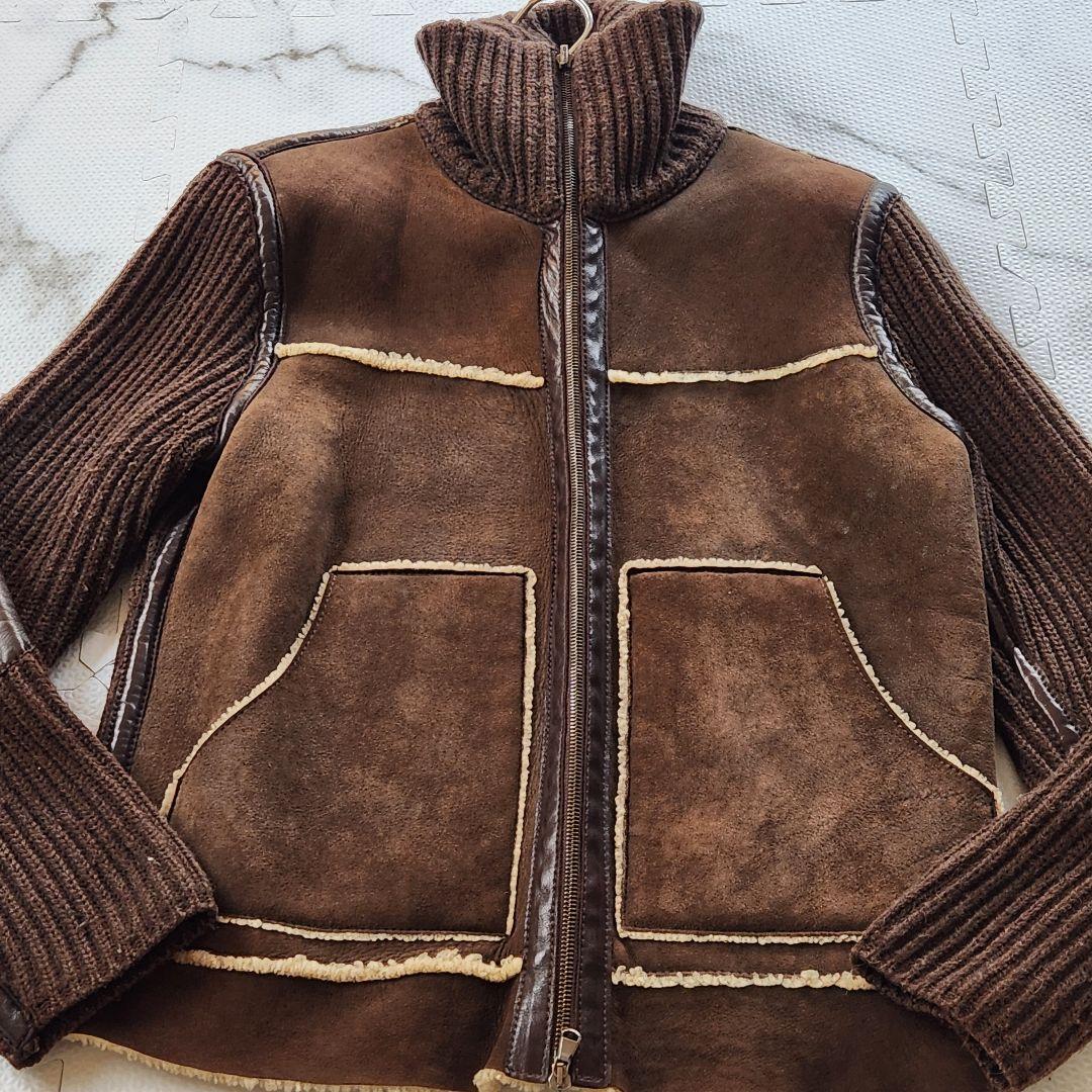 最高級イタリア製✨PREVIEW ドライバーズジャケット ムートン リバーシブル