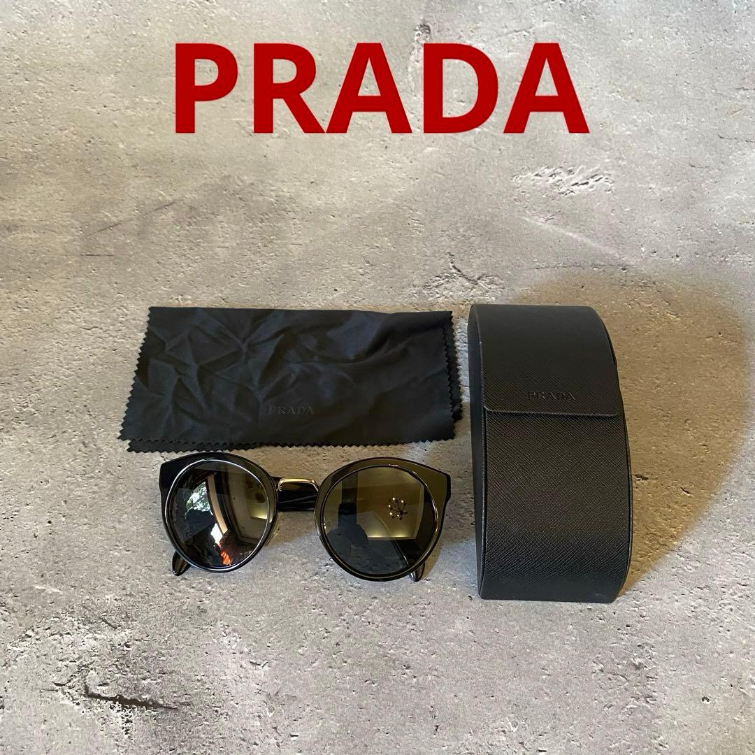 PRADA ブラック サングラス キャットアイ プラダ