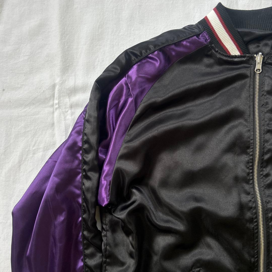 抜刀娘 スカジャン リバーシブル サテンジャケット XL