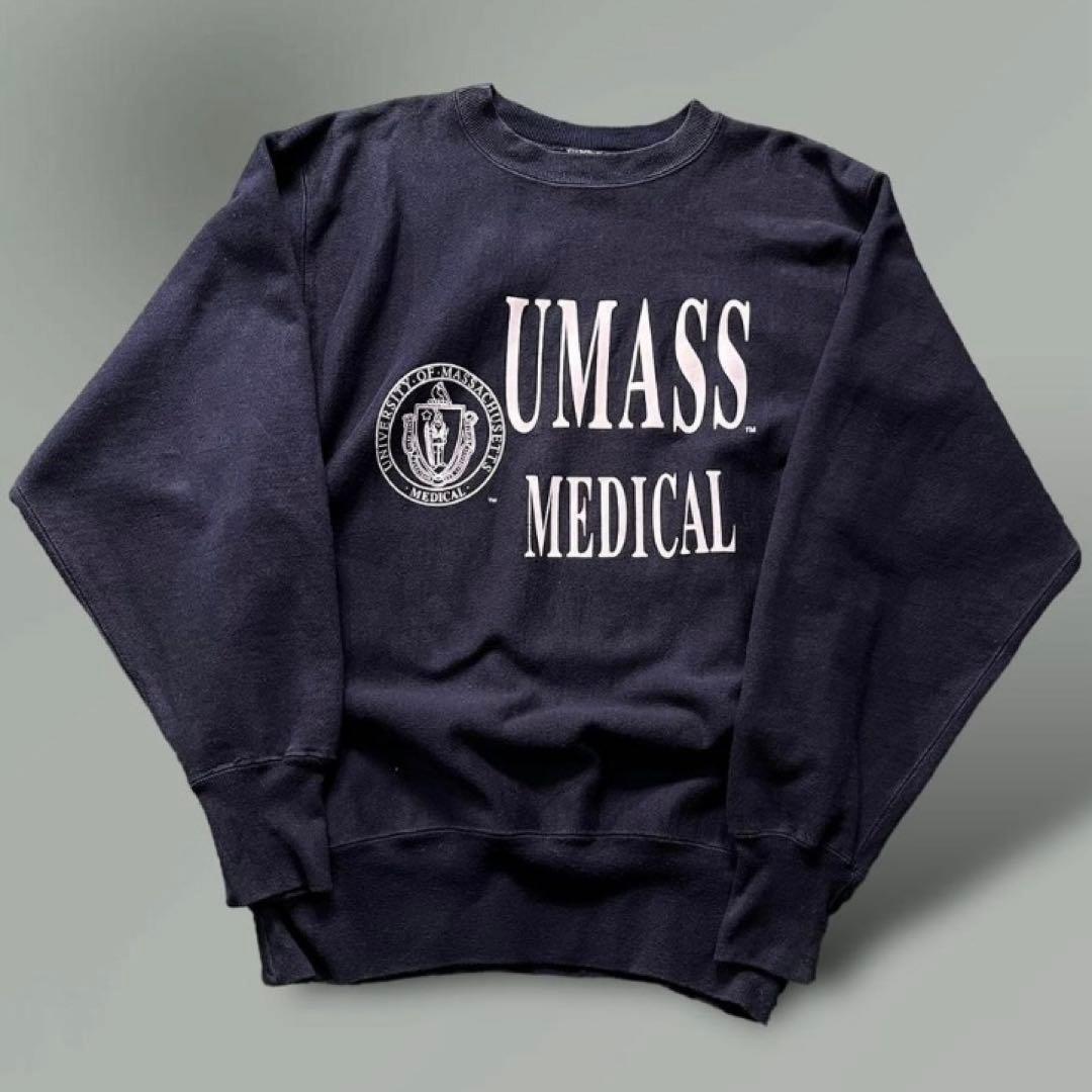 90s チャンピオン Massachusettsリバースウィーブ USA製 3段