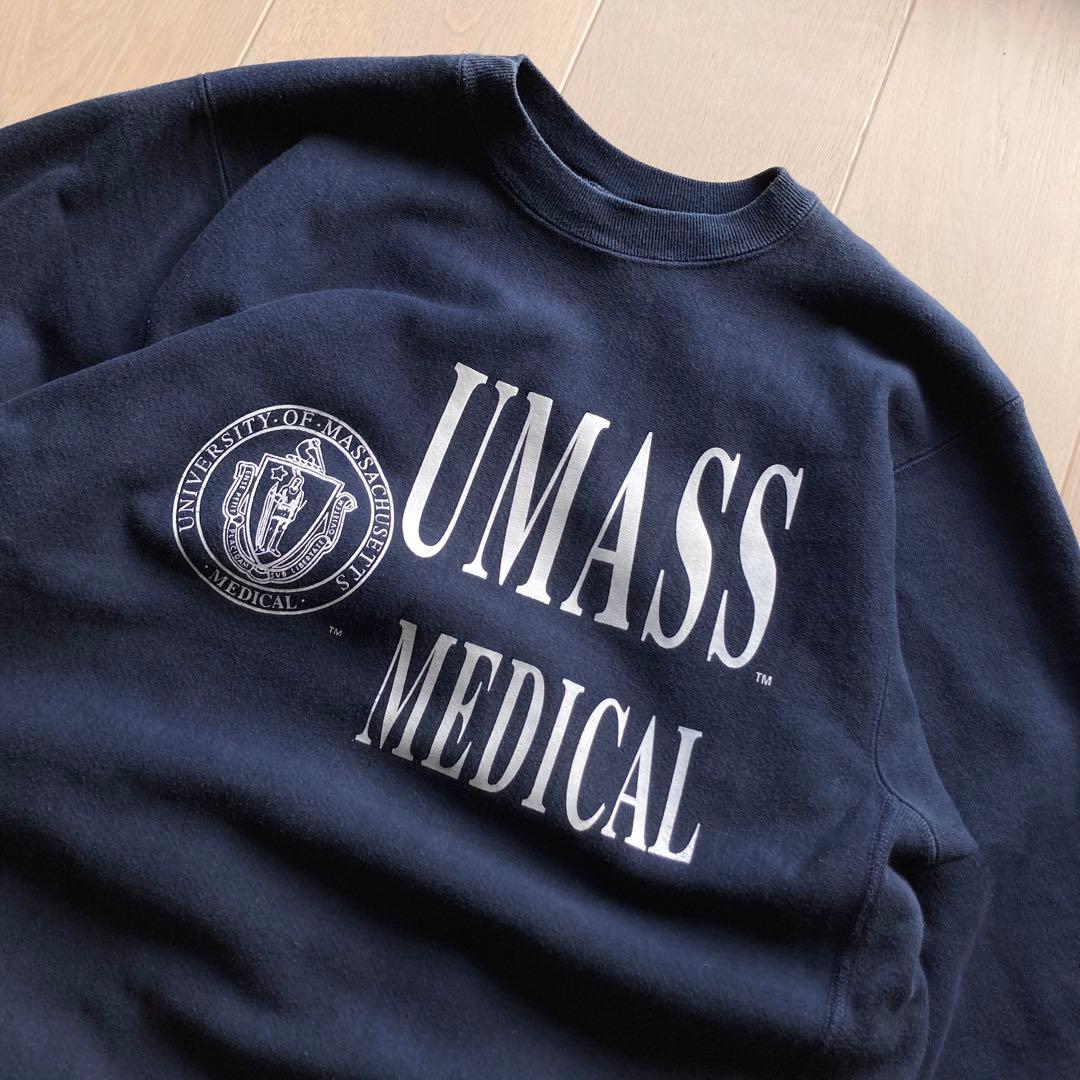 90s チャンピオン Massachusettsリバースウィーブ USA製 3段