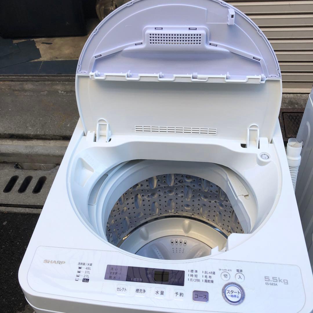 シャープ ES-GE5A-V 2017年製 5.0kg