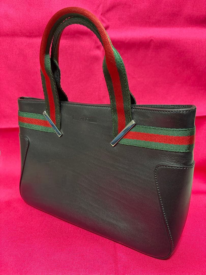 GUCCI シェリーライン　ミニトートバッグ　メンズ　レディース　本革