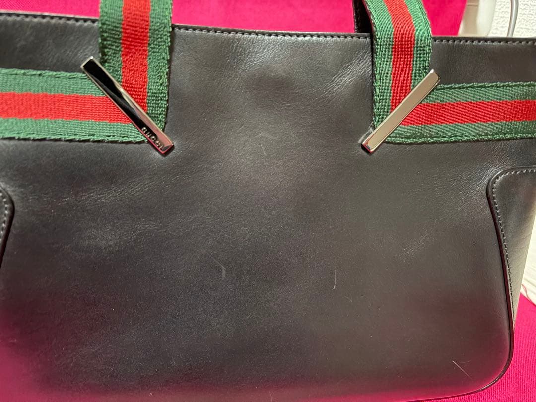 GUCCI シェリーライン　ミニトートバッグ　メンズ　レディース　本革