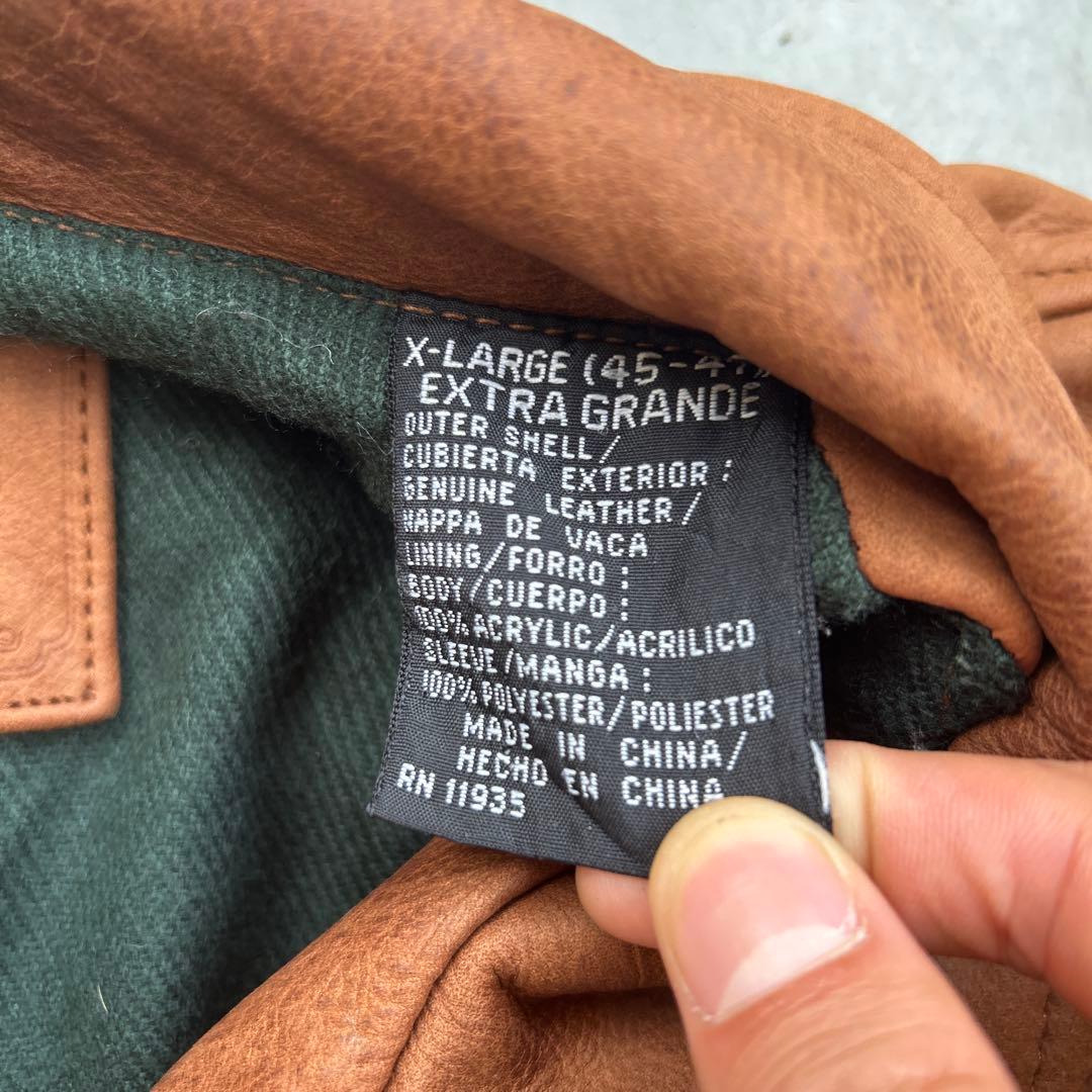 レザージャケット　セントジョンズベイ　ブラウン茶色　本革　ボンバーフライト90s