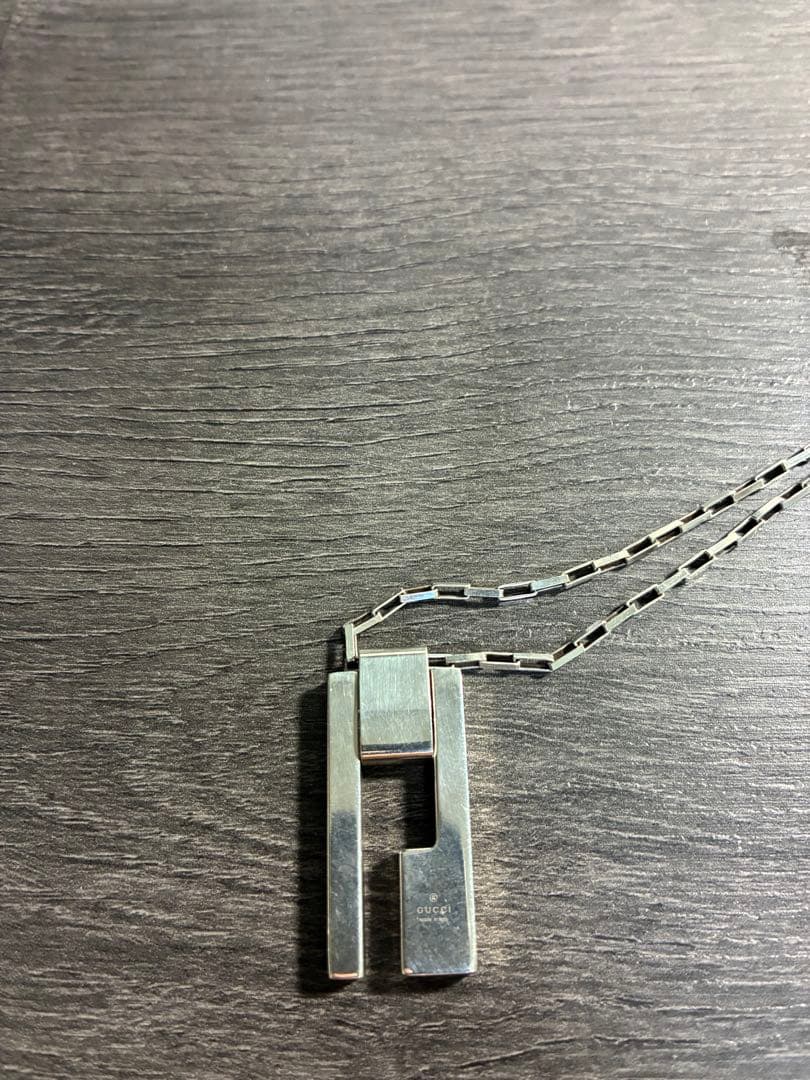 GUCCI グッチ シルバーネックレス チェーンネックレス メンズ