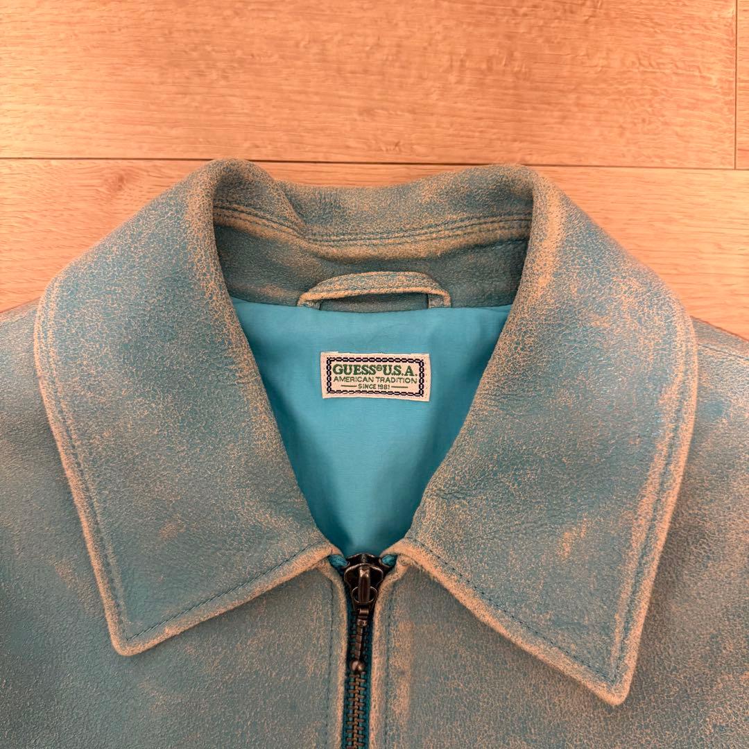 y*o様 【売り切り】 GUESS USA Cracked Leather Ja