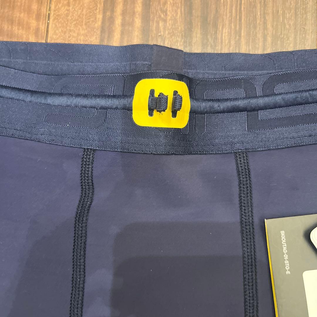 SKINS 3 SERIES メンズ ロングタイツ L ネイビーブルー