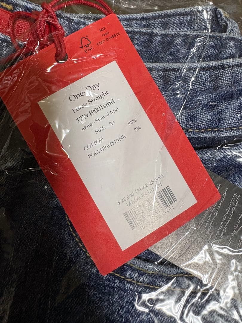 RED CARD TOKYOデニム　23cm 新品未使用品　即購入可能^_^