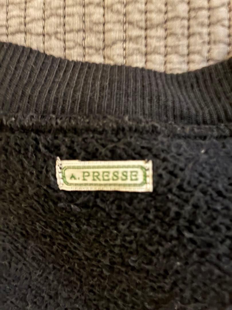 トップス APRESSE VintageSweatshirt size4 BLACK