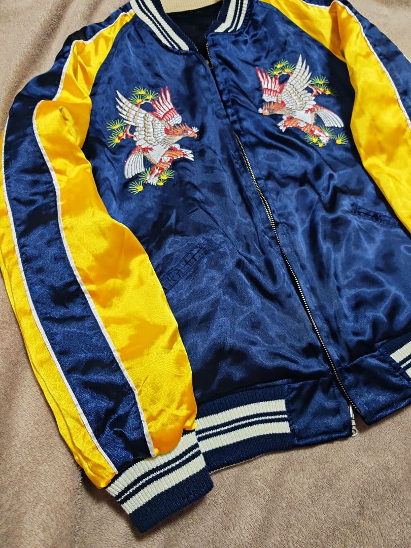 Jungle Storm 美品 未使用近 ２面 日本限定 スカジャン 別珍 虎鷲