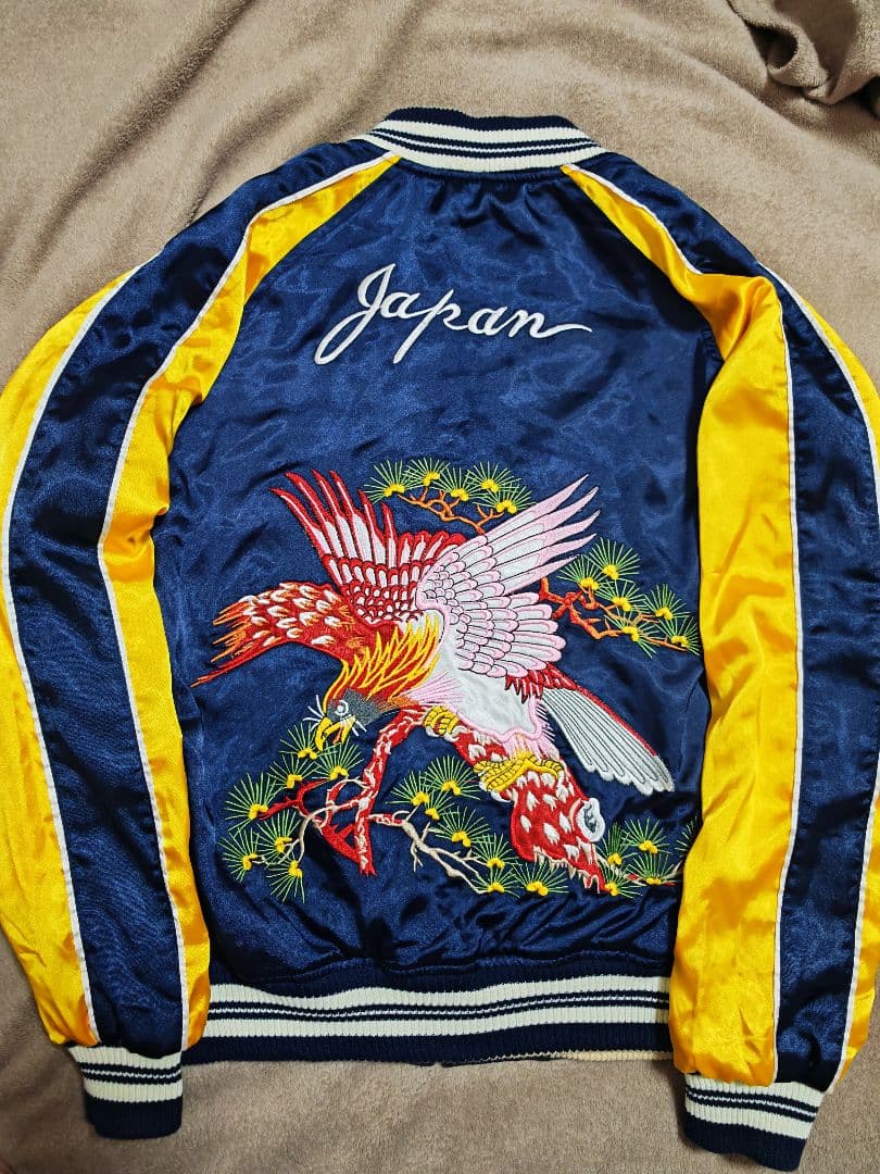 Jungle Storm 美品 未使用近 ２面 日本限定 スカジャン 別珍 虎鷲