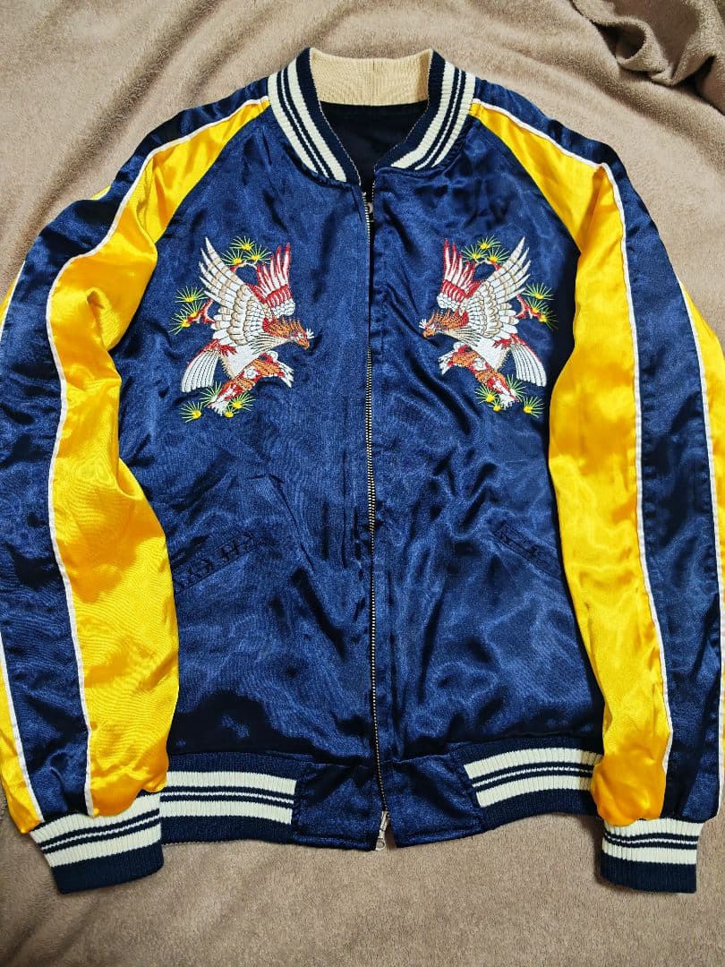 Jungle Storm 美品 未使用近 ２面 日本限定 スカジャン 別珍 虎鷲