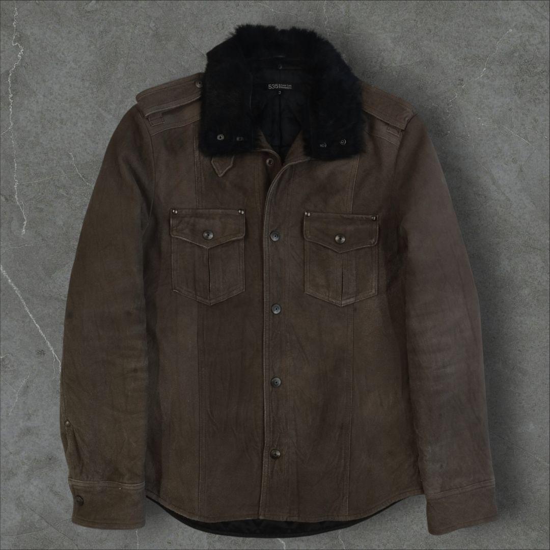5351ファーレザージャケットarchive gimmick lgb 14th