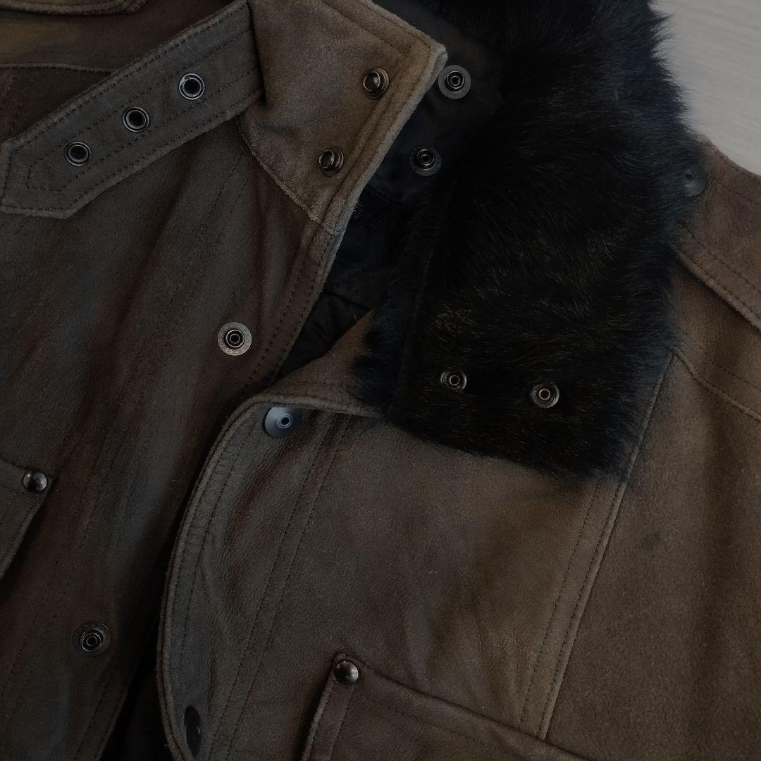 5351ファーレザージャケットarchive gimmick lgb 14th