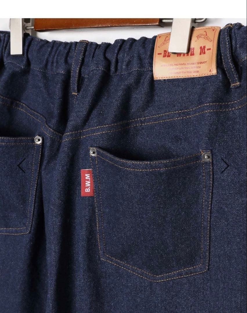 ニコアンド　【be with M】 Misayo デニムパンツ　インディゴ　S