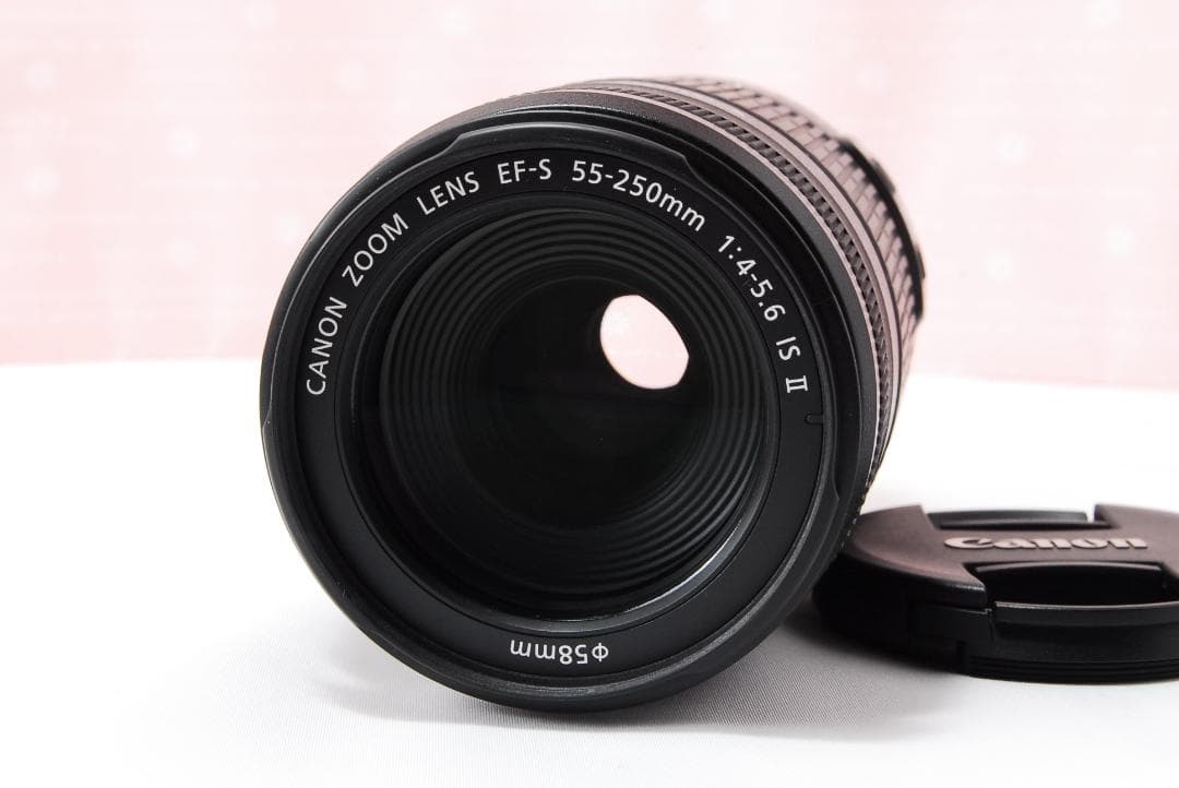 〓美品〓キヤノン EF-S 55-250mm F4-5.6 IS Ⅱ 望遠レンズ
