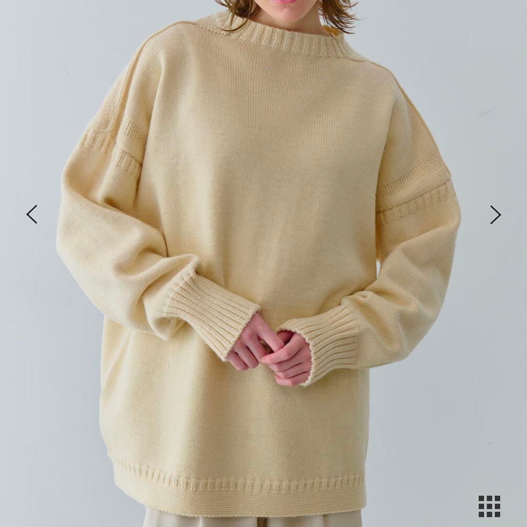 【towa】Le tricoteur クリーム色 長袖セーター サイズ48