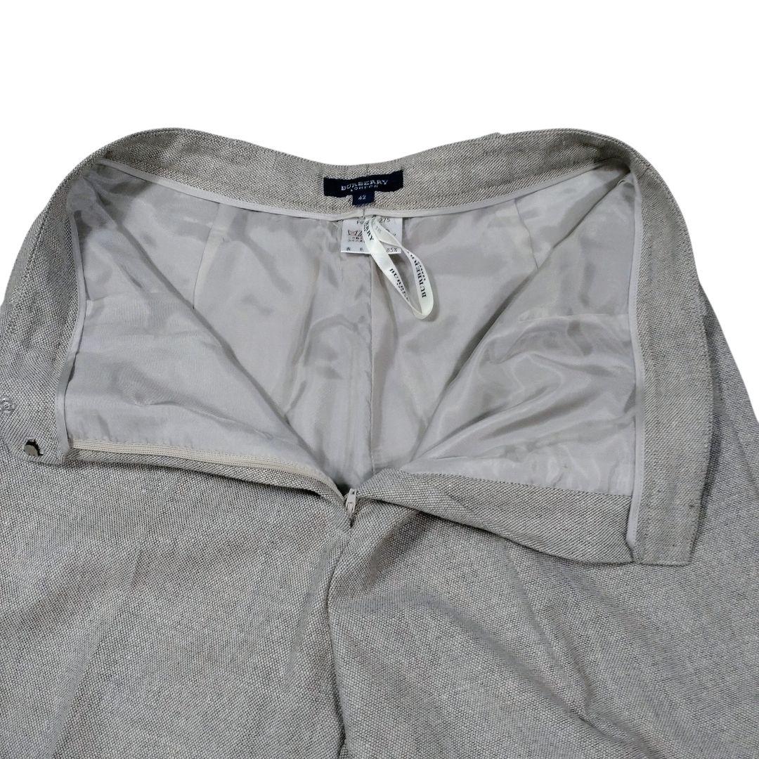 Burberry LONDON セットアップ スーツ ウールシルク グレー