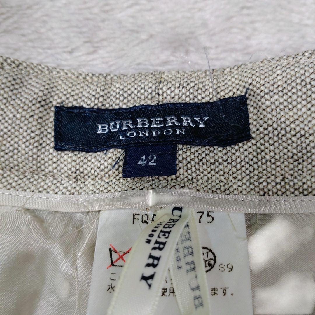 Burberry LONDON セットアップ スーツ ウールシルク グレー