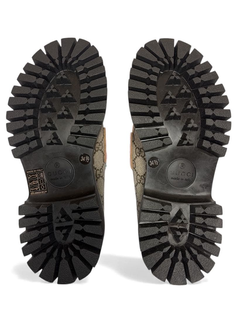 新品未使用 21.5cm GUCCI グッチ ローファー GG柄 マルチカラー