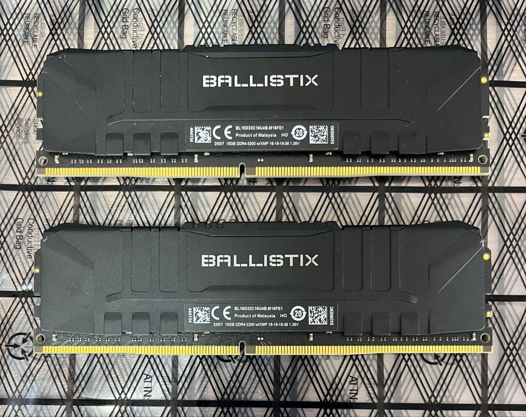 DDR4 3200 32GB (2×16GB)crucial ballistix