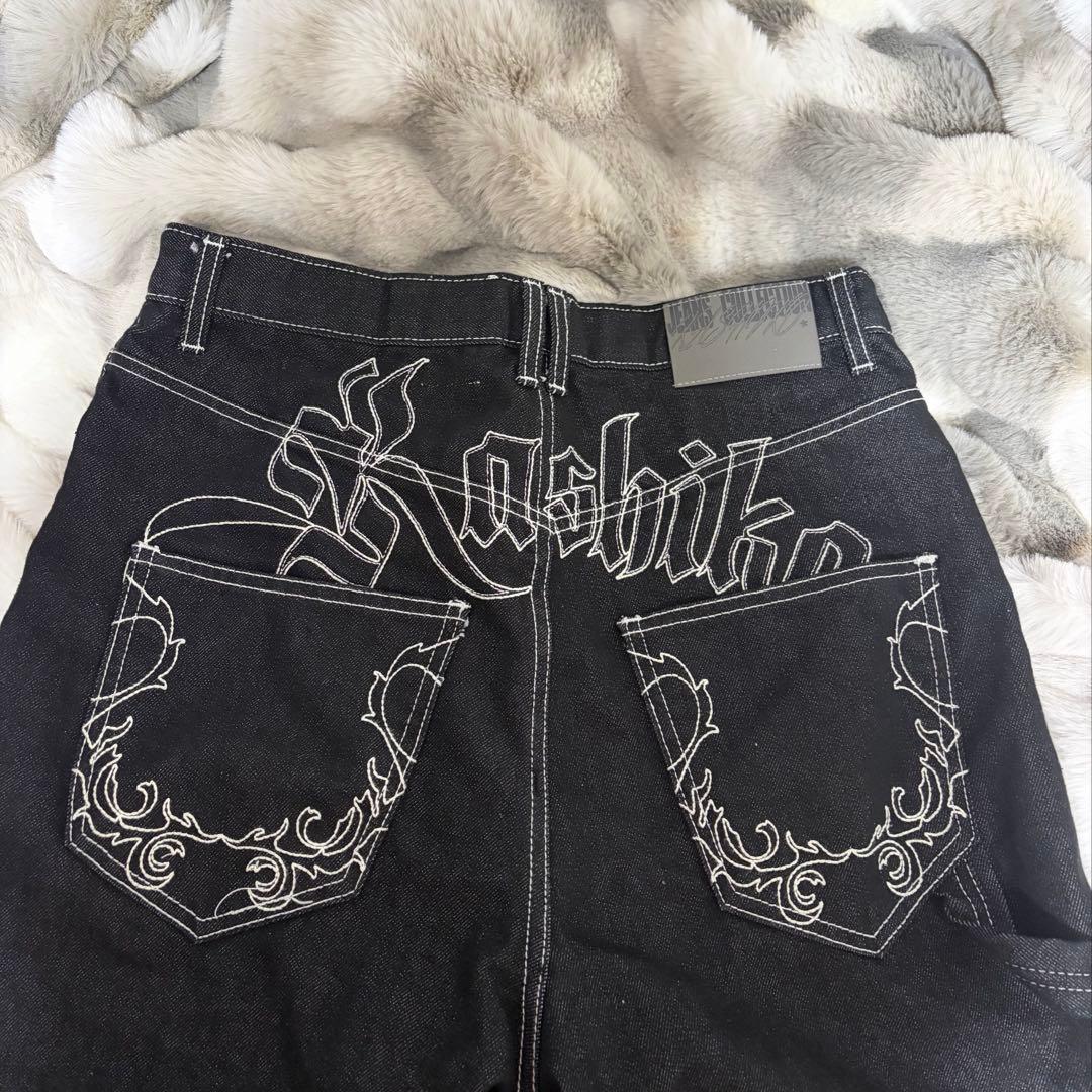 Kashiko Embroied Nonfade Denim Pants デニム