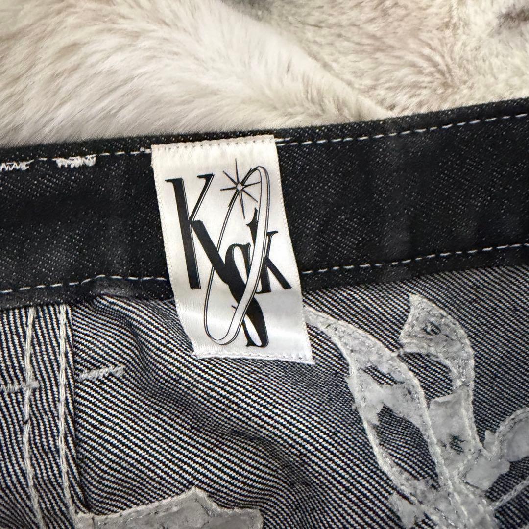 Kashiko Embroied Nonfade Denim Pants デニム