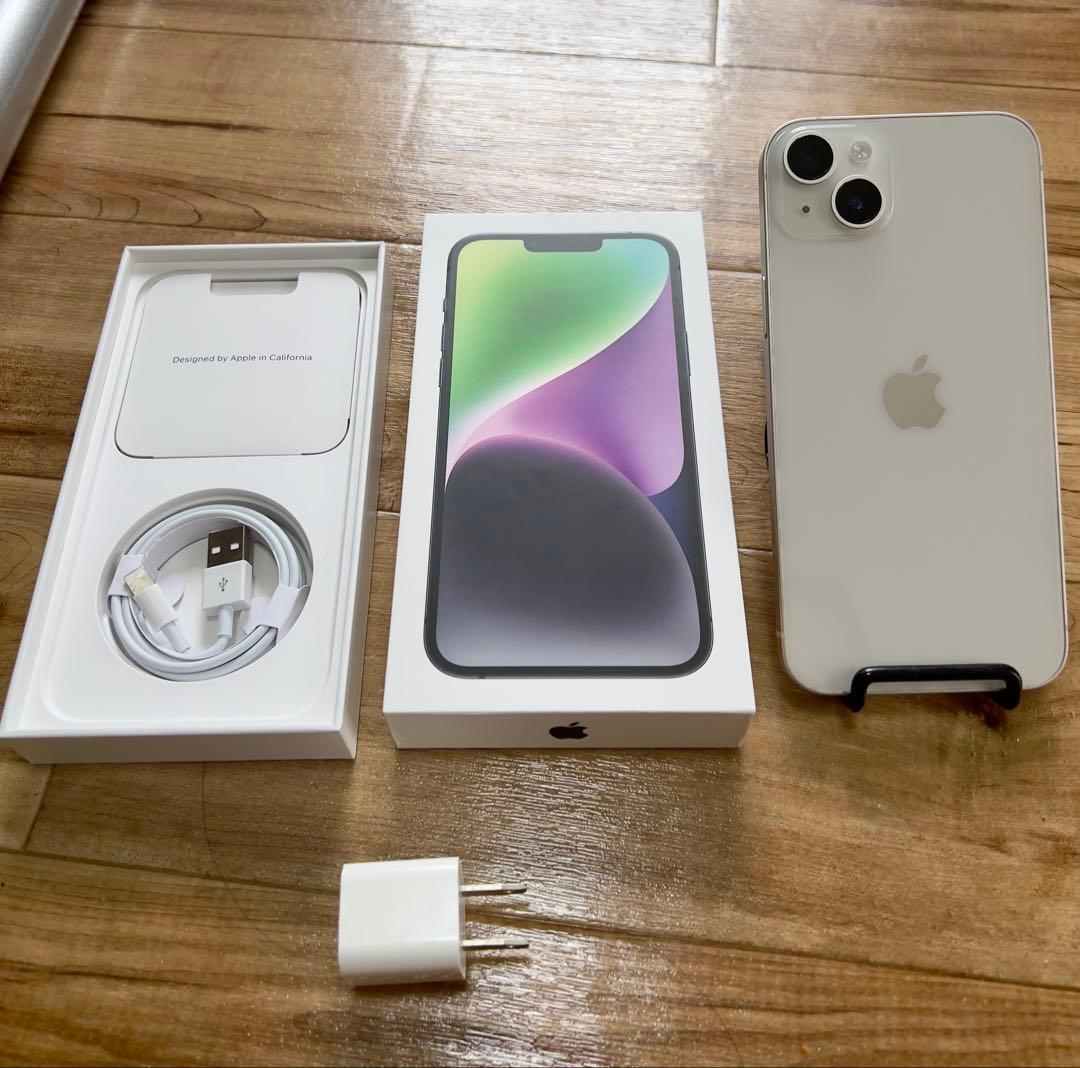 バッテリー100% Iphone 14 PLUS SIM フリー