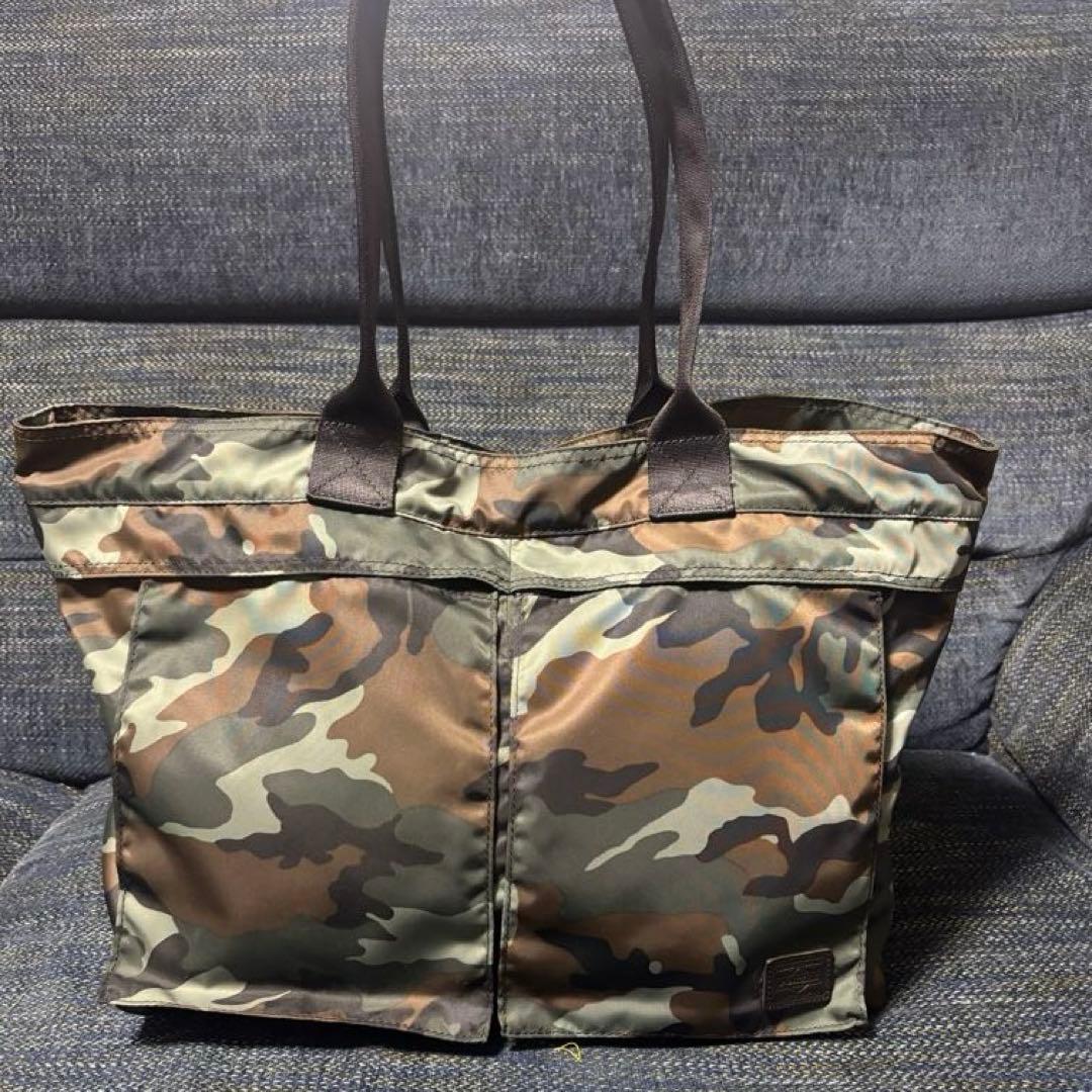【未使用】LOWERCASE×PORTER×EDIFICE トートバッグ 迷彩