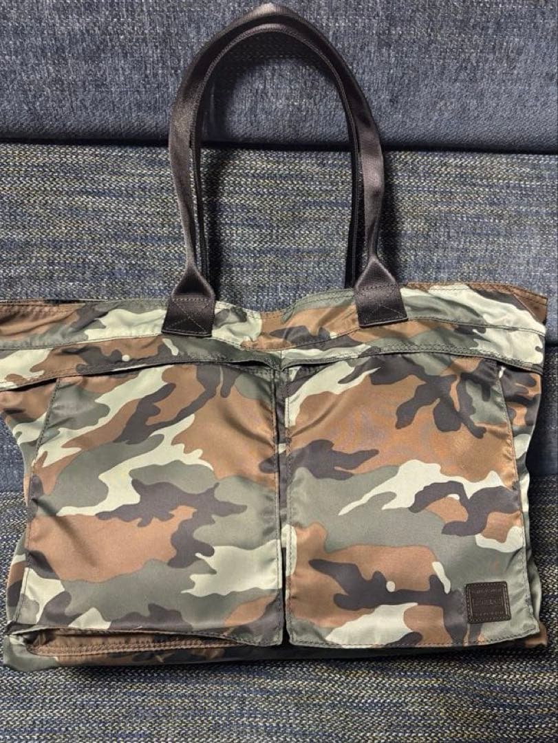 【未使用】LOWERCASE×PORTER×EDIFICE トートバッグ 迷彩