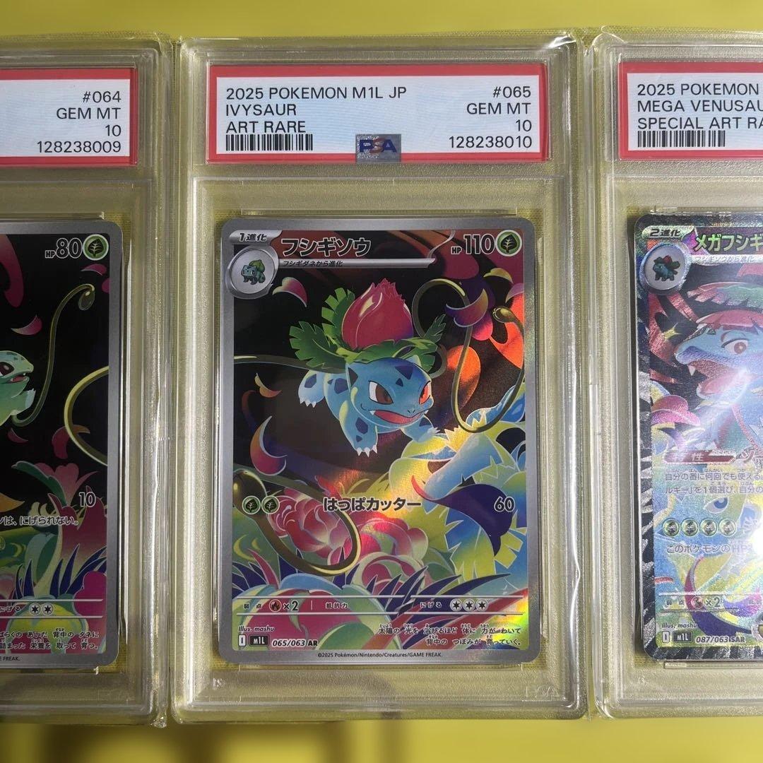 【PSA10連番】フシギダネARフシギソウARメガフシギバナexSAR