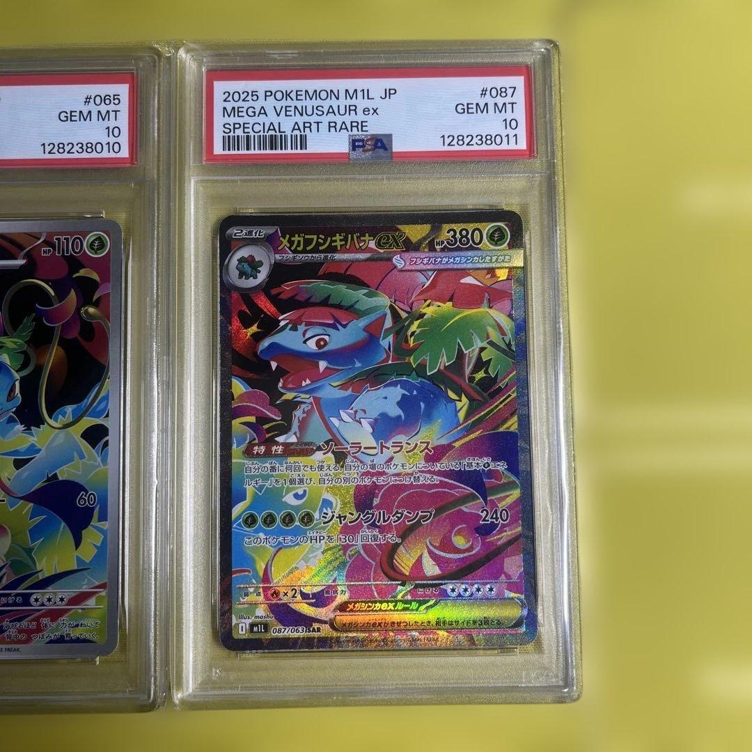 【PSA10連番】フシギダネARフシギソウARメガフシギバナexSAR