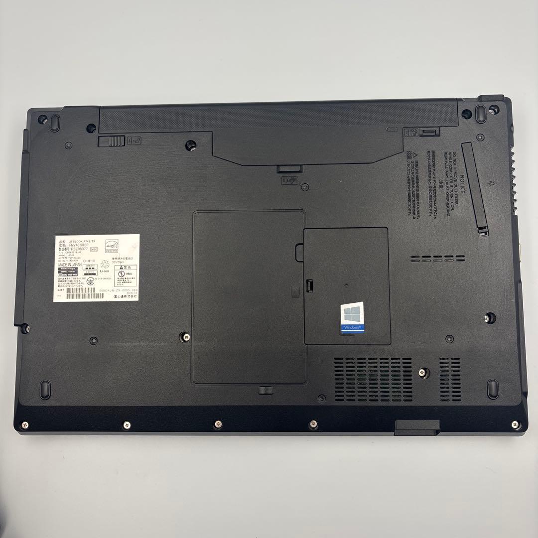 【格安】LIFEBOOKA748 Corei3/12GB/240GB/Win11