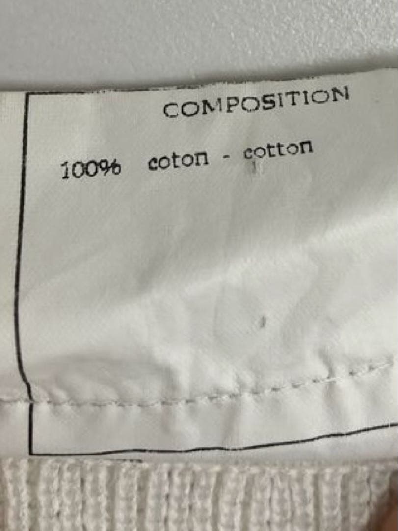 シャネルレディース ノースリーブ ニット CHANELホワイト白 【中古品】　Y