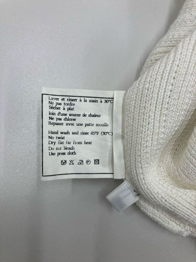 シャネルレディース ノースリーブ ニット CHANELホワイト白 【中古品】　Y