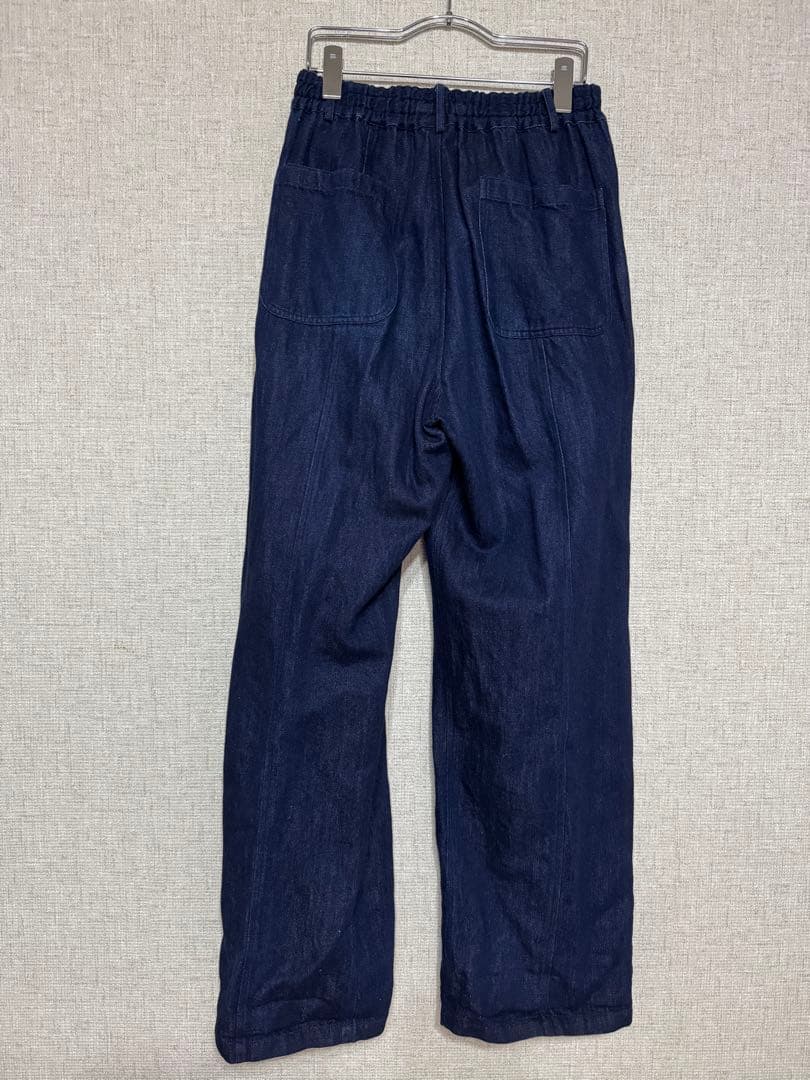 wafu リネンデニム ワイドイージーパンツ ／ ダークインディゴ